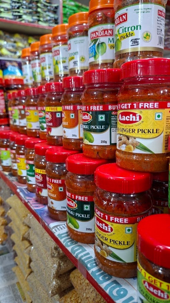Pickles & extras at Sarvajana Stores, Pappampatti