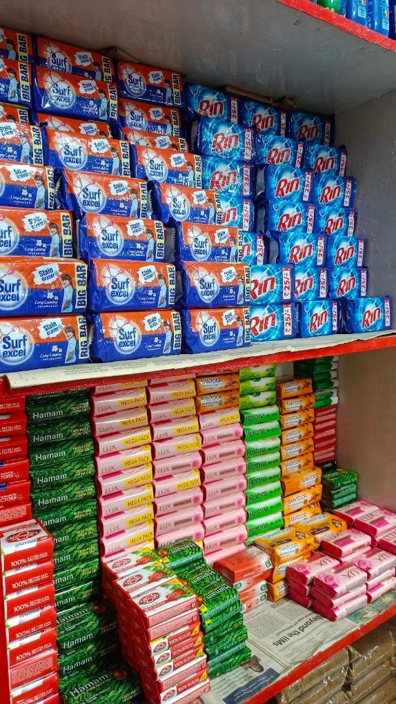 Bath soaps at Sarvajana Stores, Pappampatti