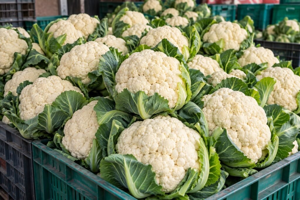 Crates of vegetables for a function
