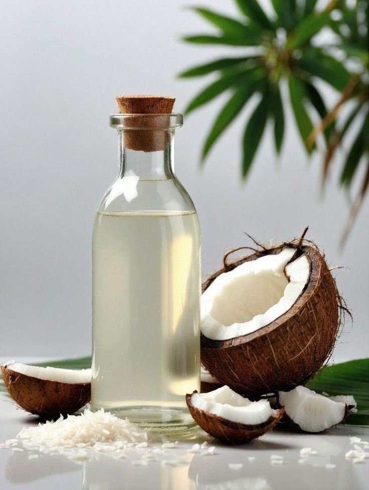 Bottles of coconut oil