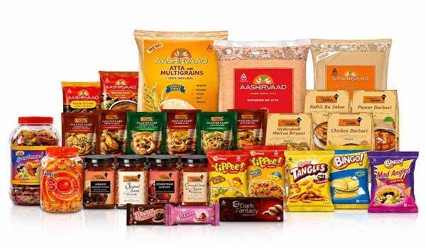 Packaged groceries on a shelf