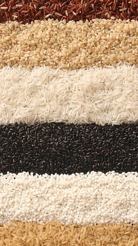 Rice varieties in sacks