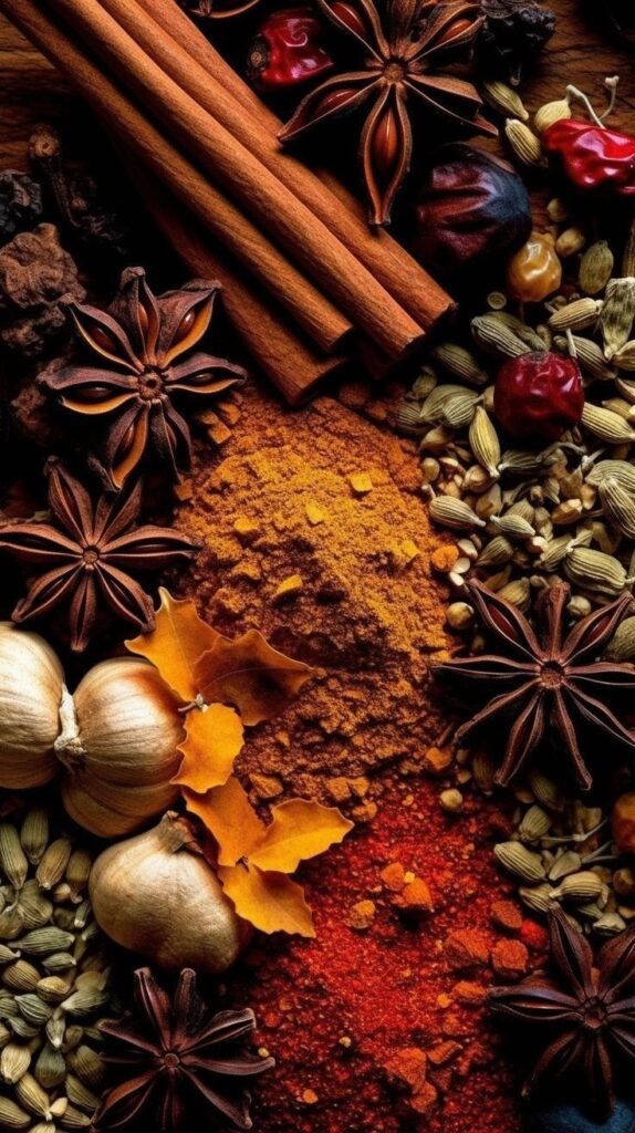 Whole spices used in Tamil cooking
